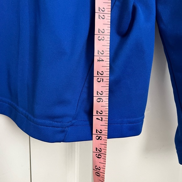 Under Armour Unisex Quarter Zip Blue H2 Club Volleyball Top Loose Fit Large - Picture 4 of 9